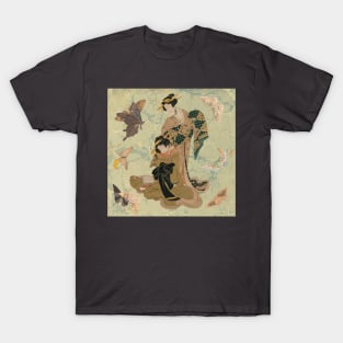 Geisha and Butterflies T-Shirt